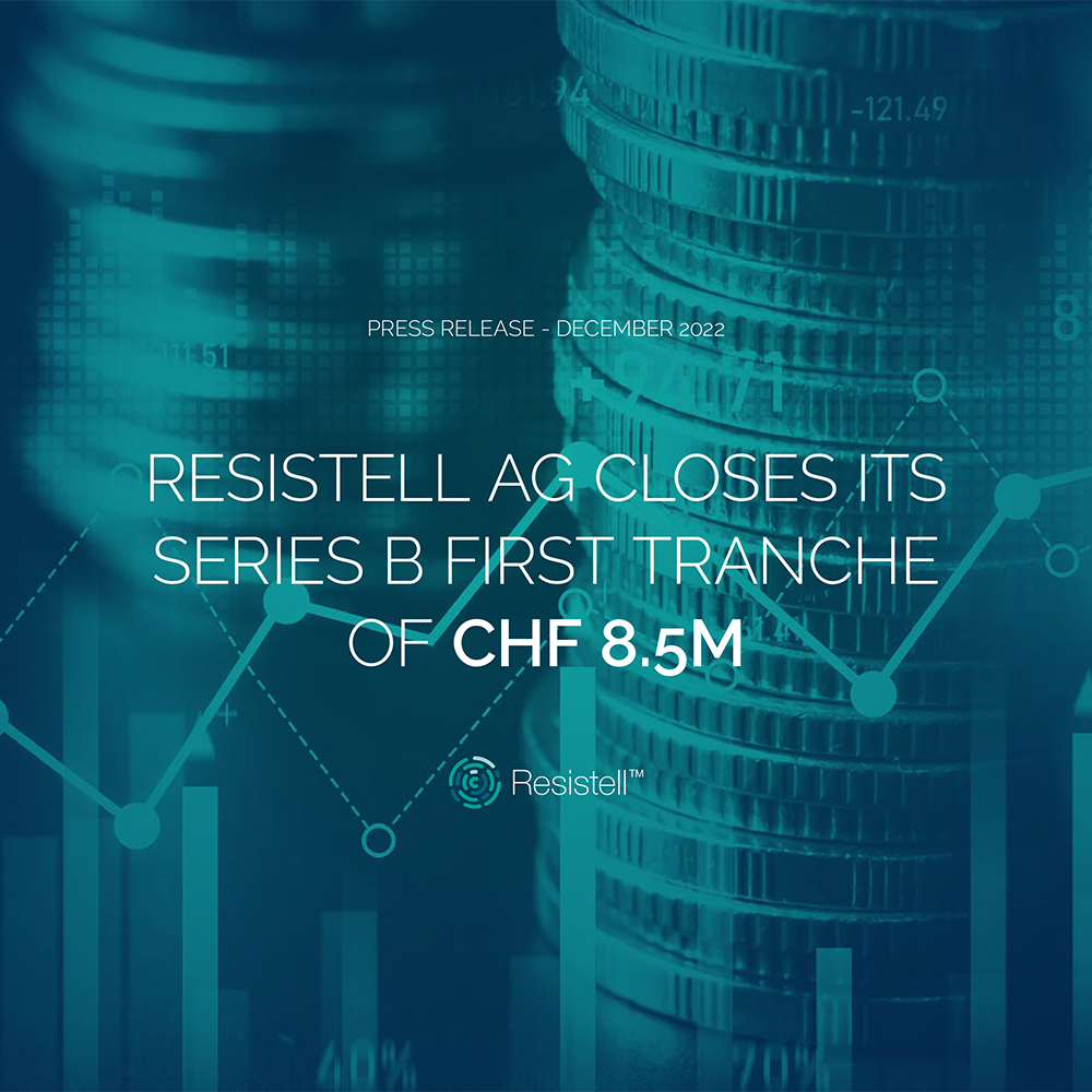 Resistell AG closes its series B first tranche of CHF 8.5m