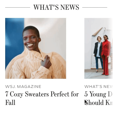 Scrolling elements that overflow the page