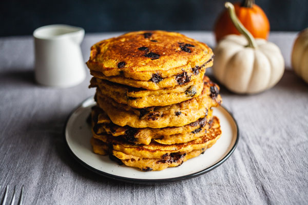 Pumpkin Chocolate Chip Pancakes Olive Mango