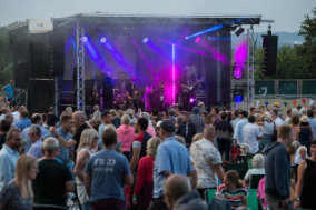 Lingfest 2019 The Gangsters band on stage with crowd in front ©Brett Butler