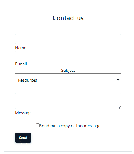 Bootstrap Form Contact