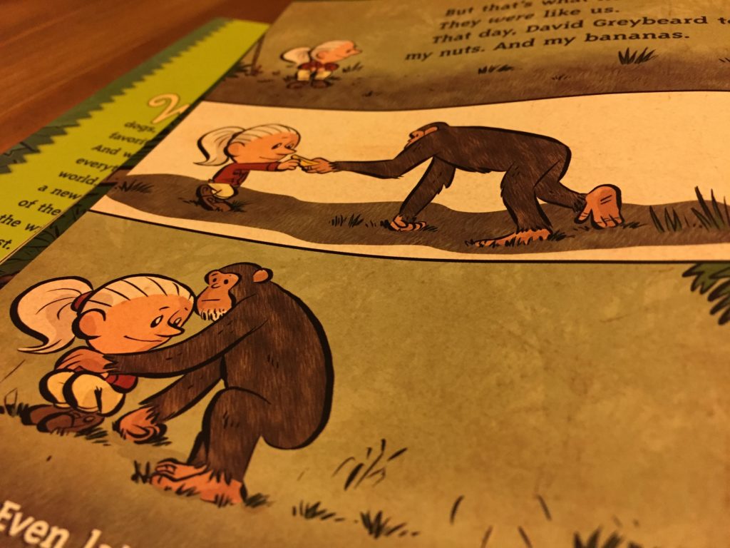Artwork from the book I Am Jane Goodall
