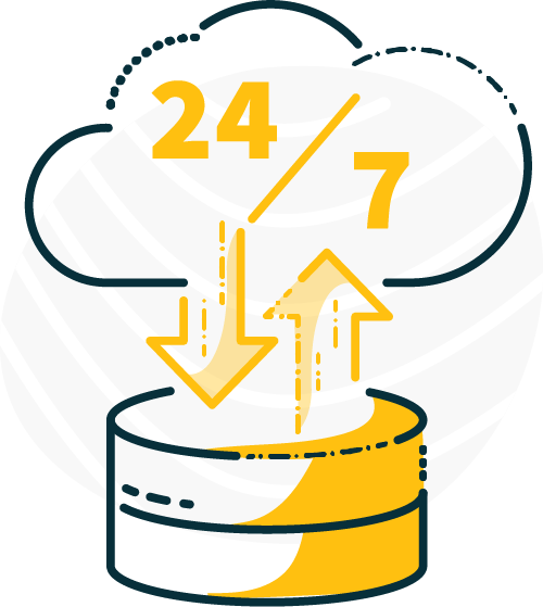 24/7 access icon