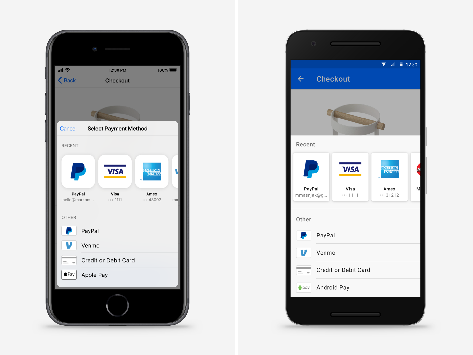 Drop-In Mobile Payment Interface