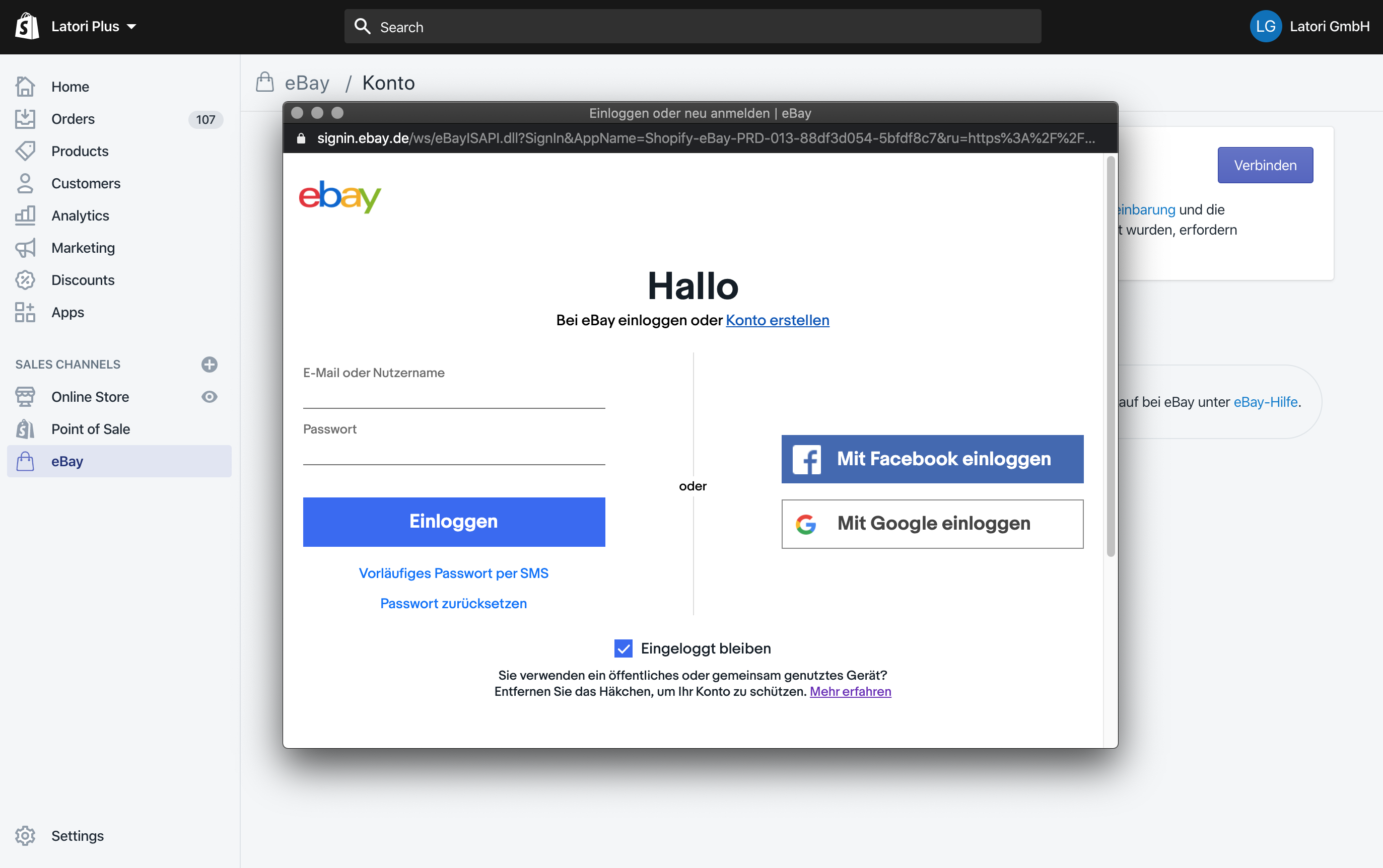 Shopify mit Ebay verbinden - Anleitung | Latori