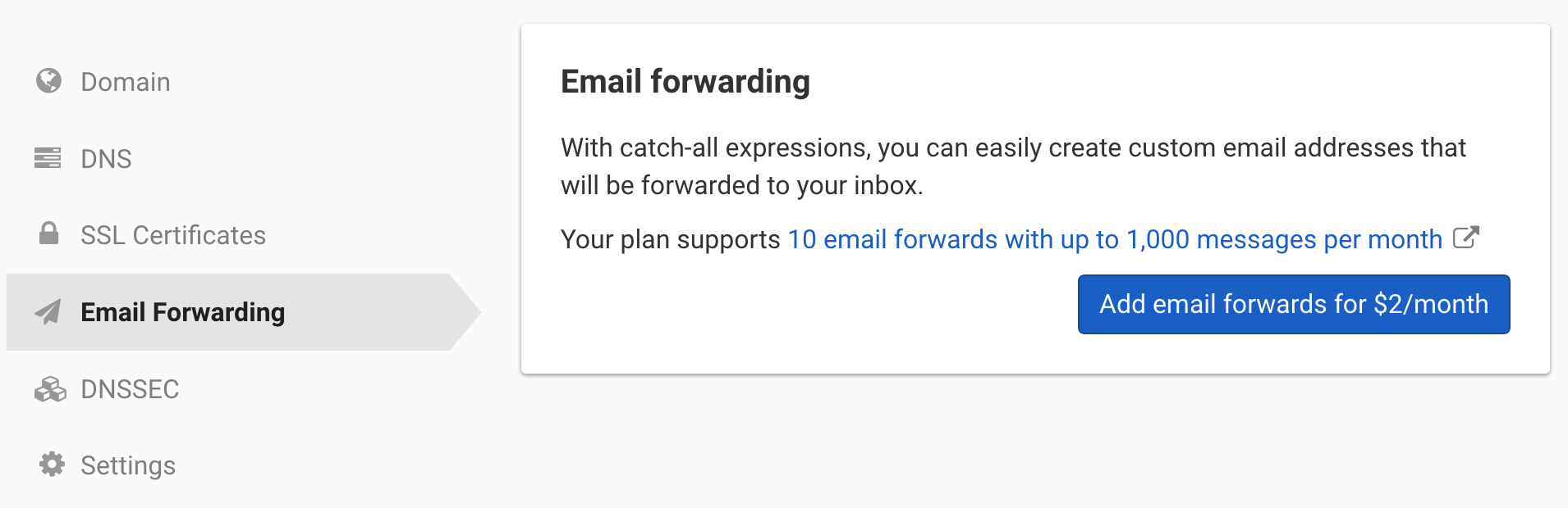 Email forwarding