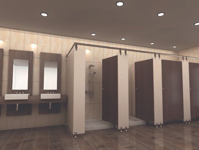 Brown colour Shower Glass Partitions by Straton Group