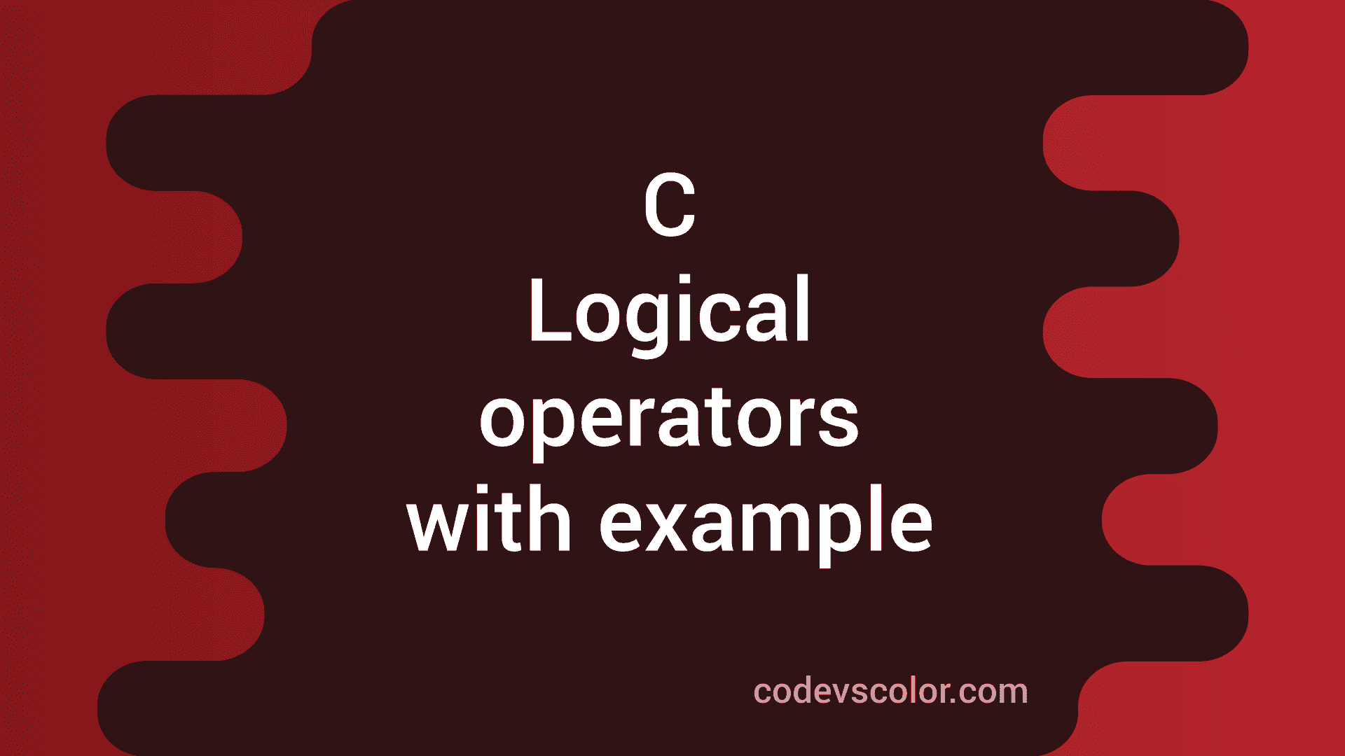 Logical Operators In C With Example Codevscolor 3638