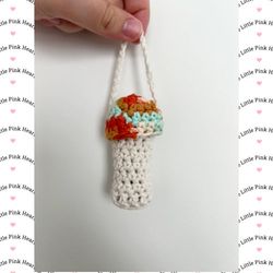 Mushroom Pouch Charm - Blue image