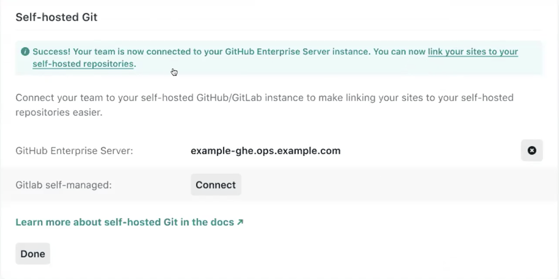 Setting up self-hosted GitHub Enterprise with Netlify.