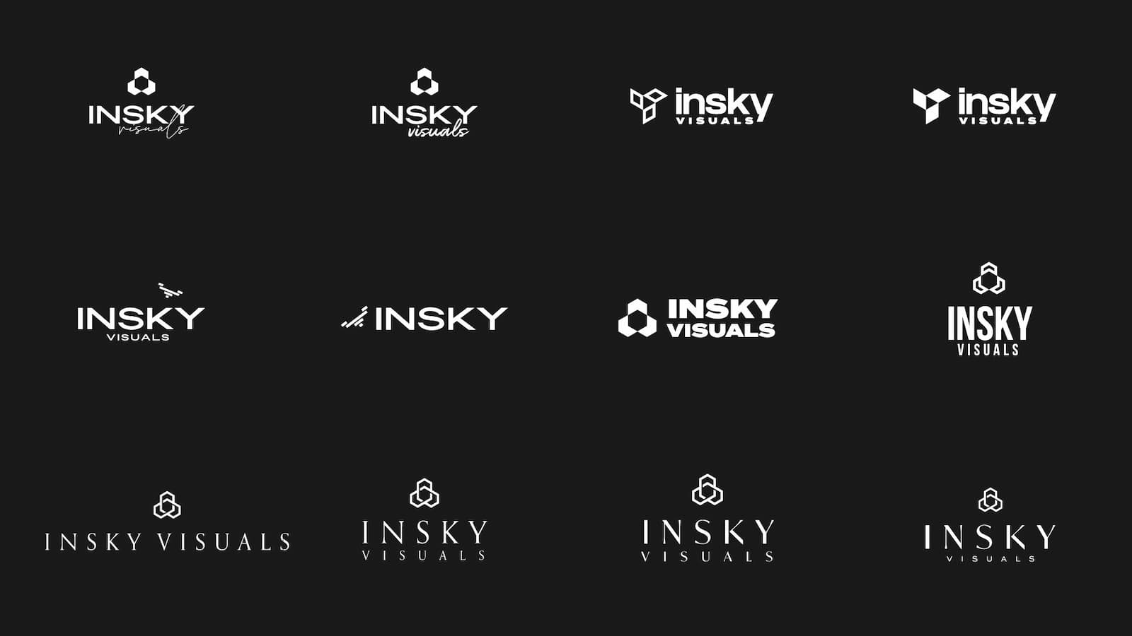 Selection of logo’s put forward for Insky Visuals