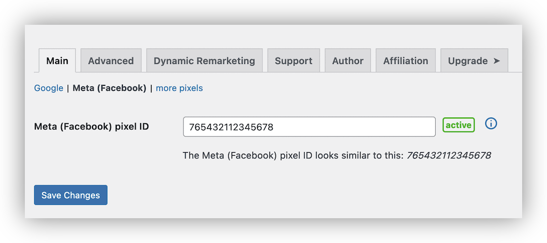 Adding a Facebook pixel ID within Pixel Manager for WooCommerce