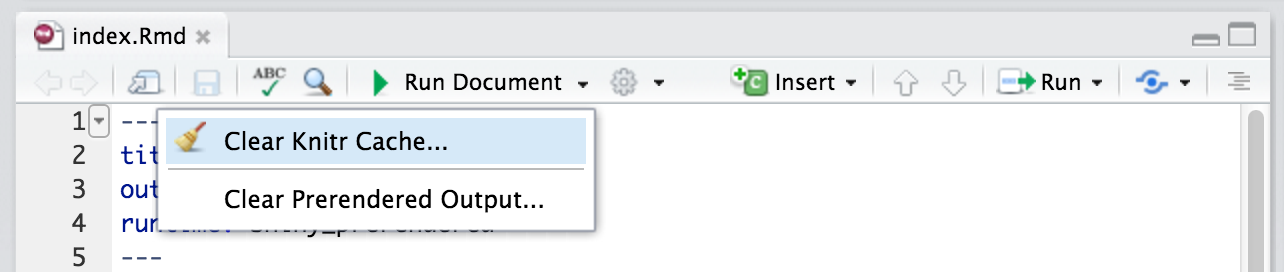 rmarkdown cache