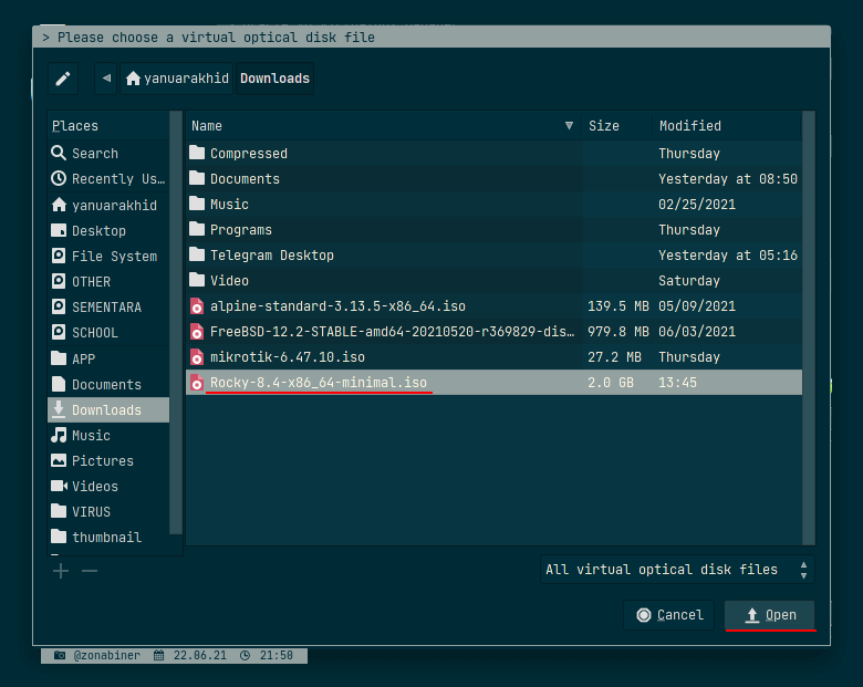 Find file iso installer Find file iso installer