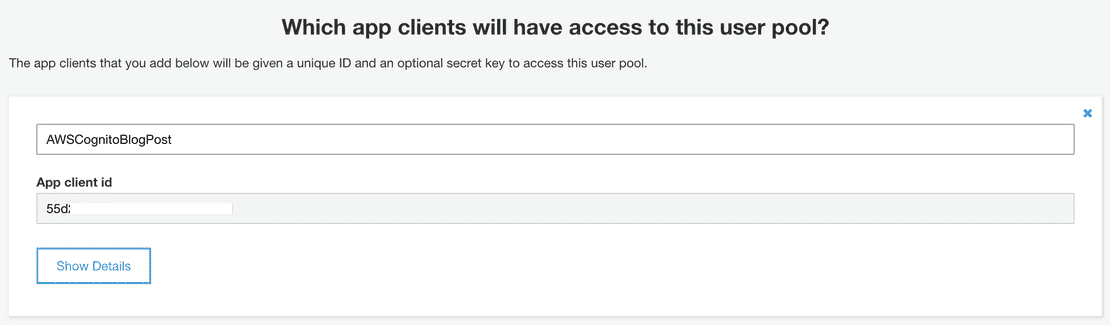 App Client Id App Client Id