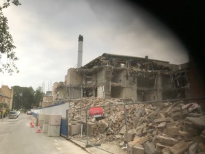 demolition site in Edinburgh