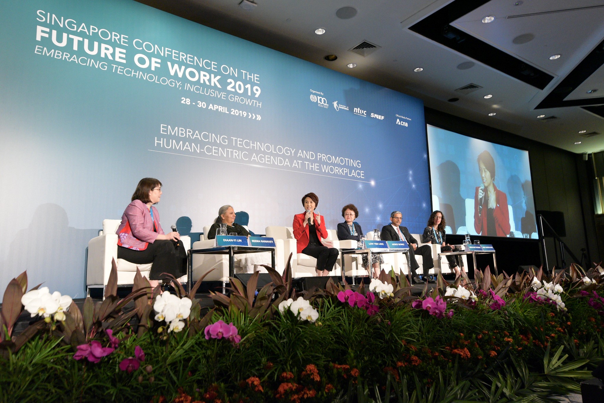 ASEAN Labour Ministers at the FoW Conference