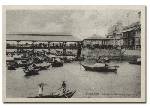 Johnston’s Pier and Collyer Quay, 1900s