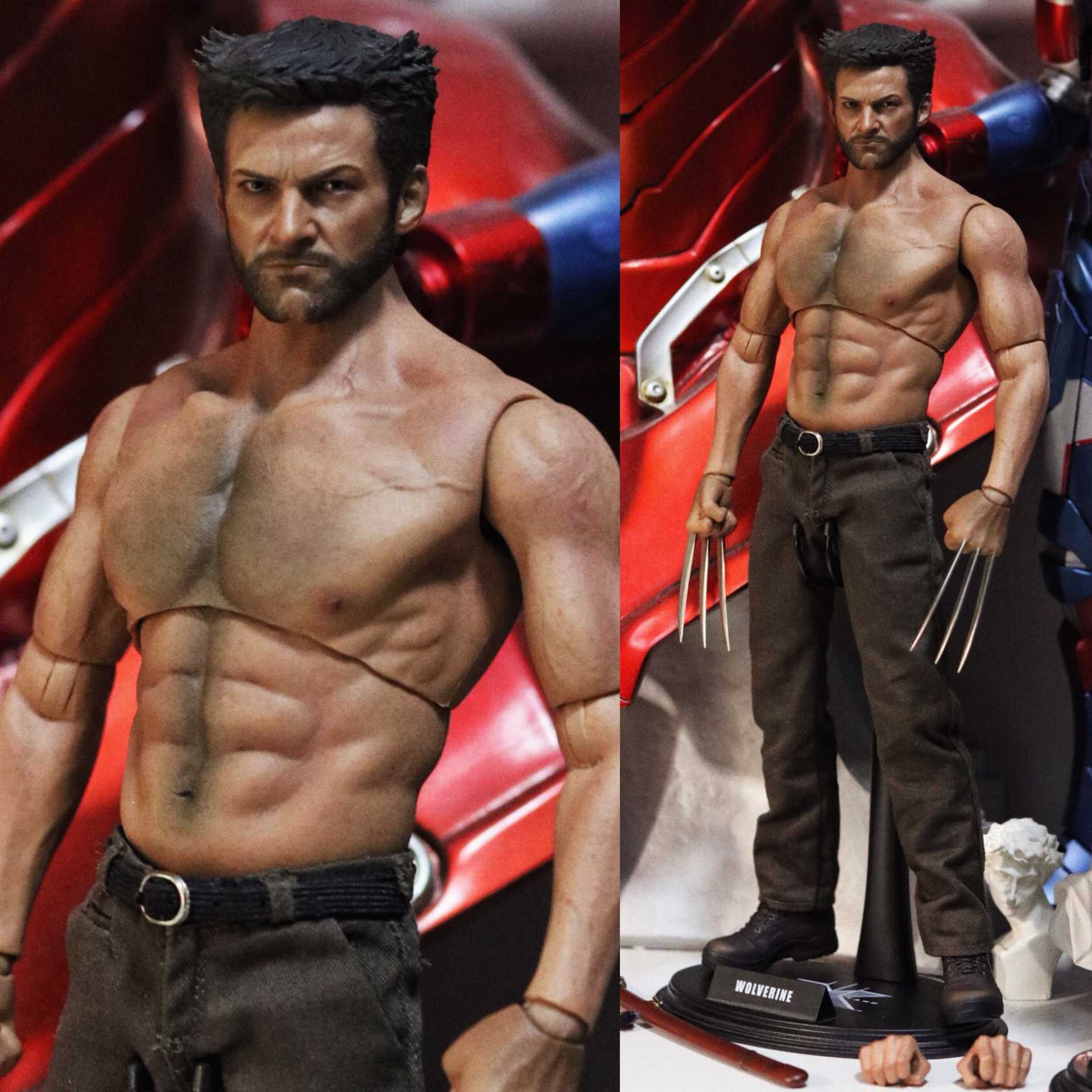Hot Toys Wolverine With World Box At Body Figround