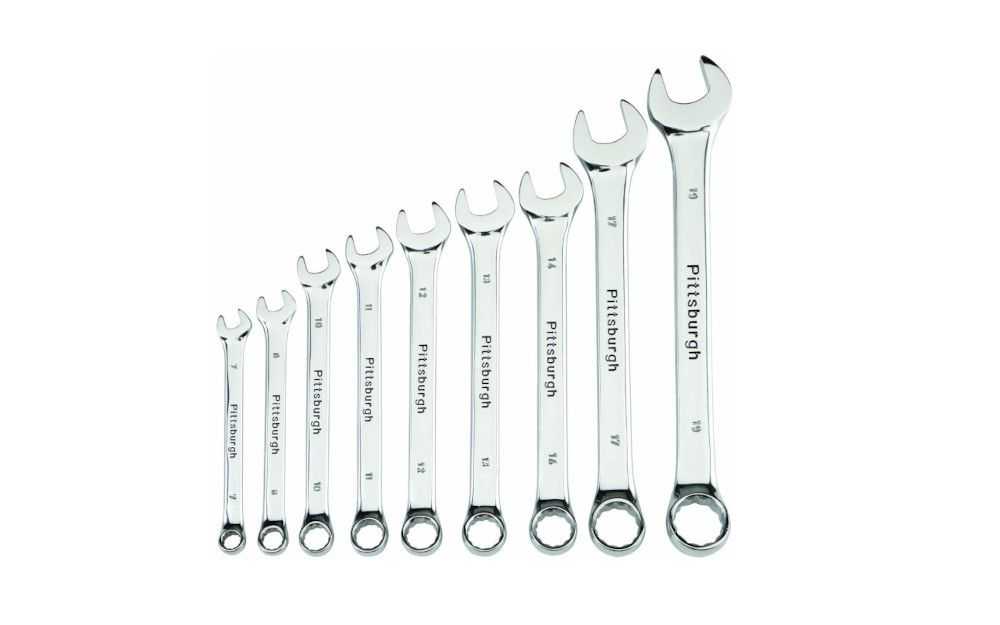 Pittsburgh's Rich 9 Piece Metric Wrench Set 