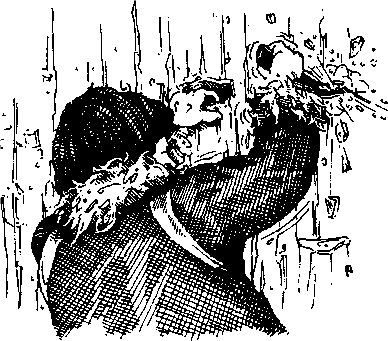 image you climbing up ice.