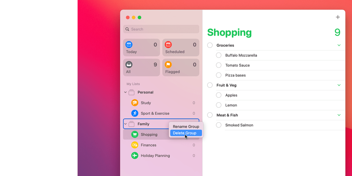 How to Create Reminder Groups in Apple Reminders on the Mac Tech