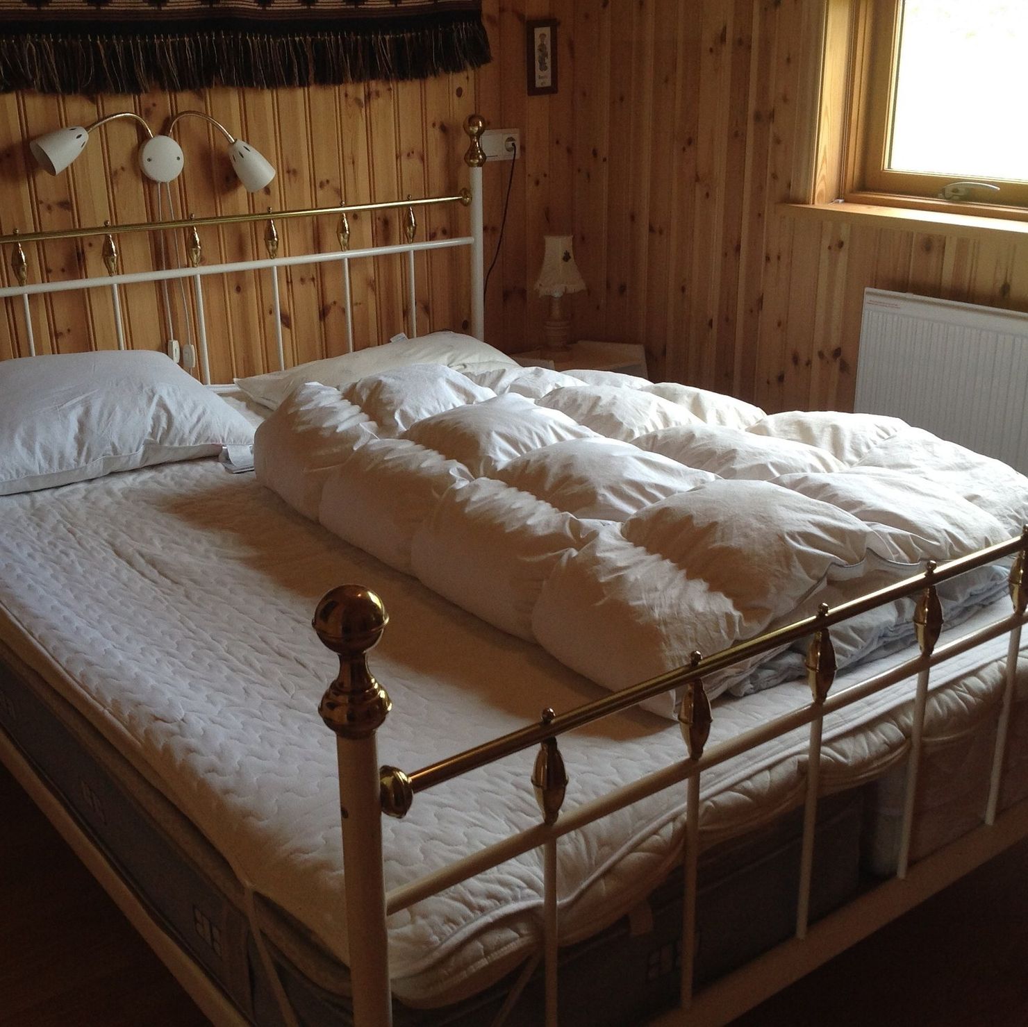 Bedroom with large double bed