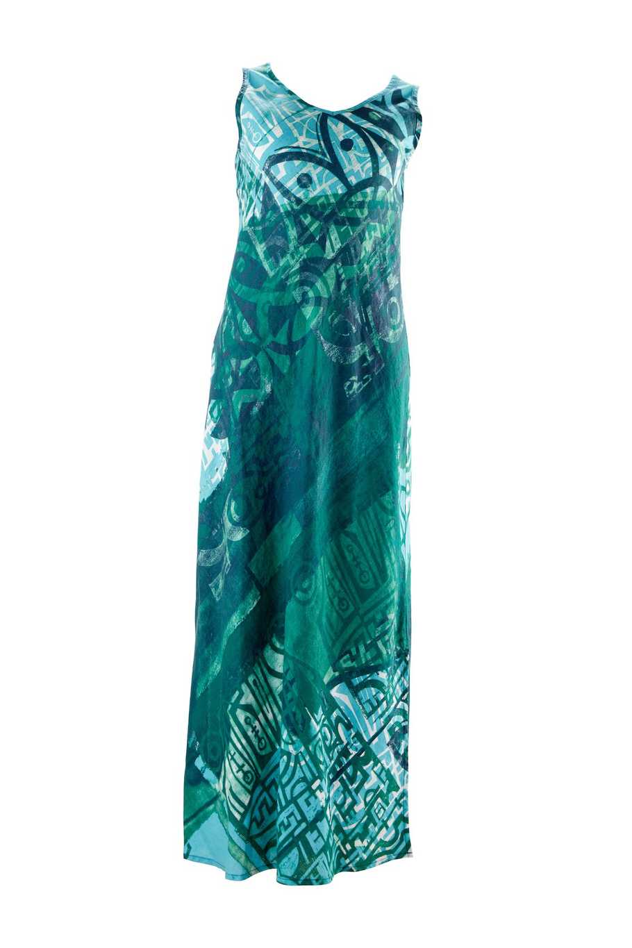 Moʻikeha, V-Neck Long Dress