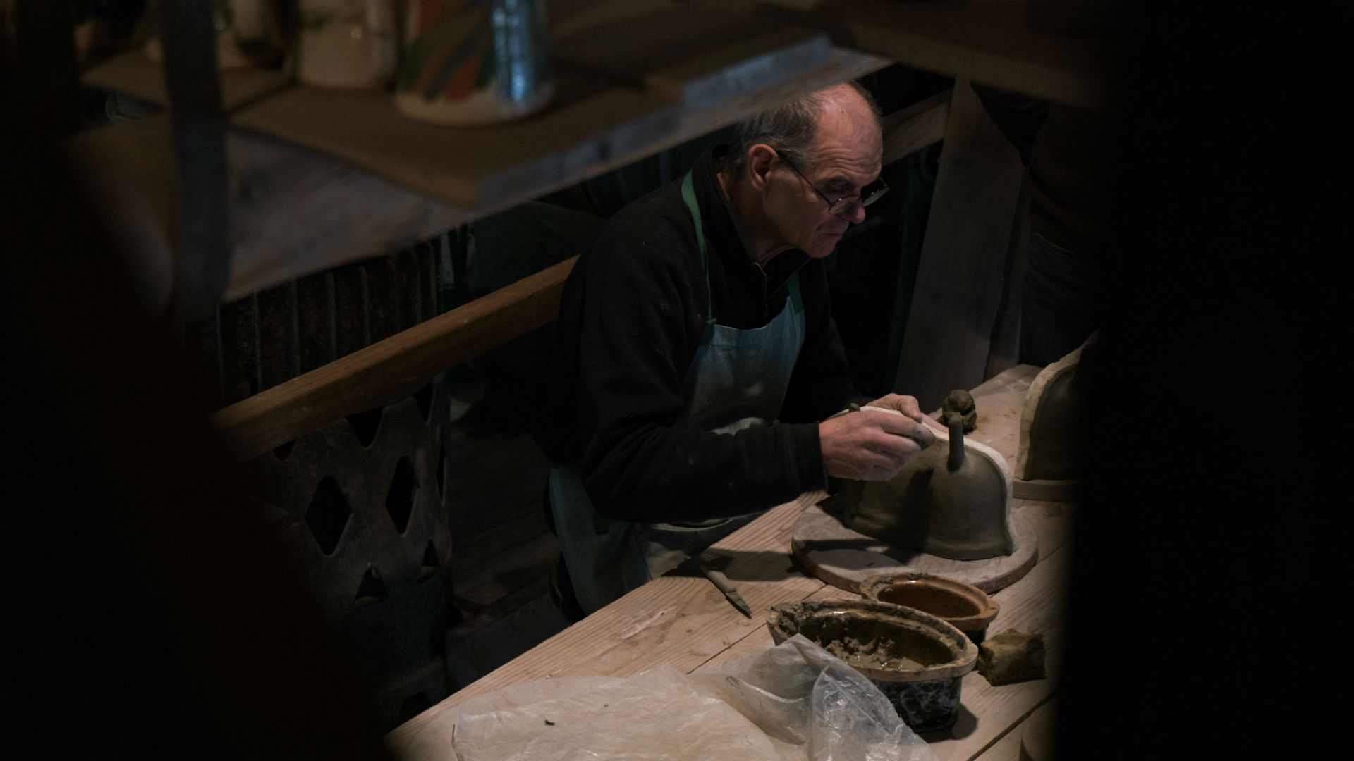 Man at a work bench