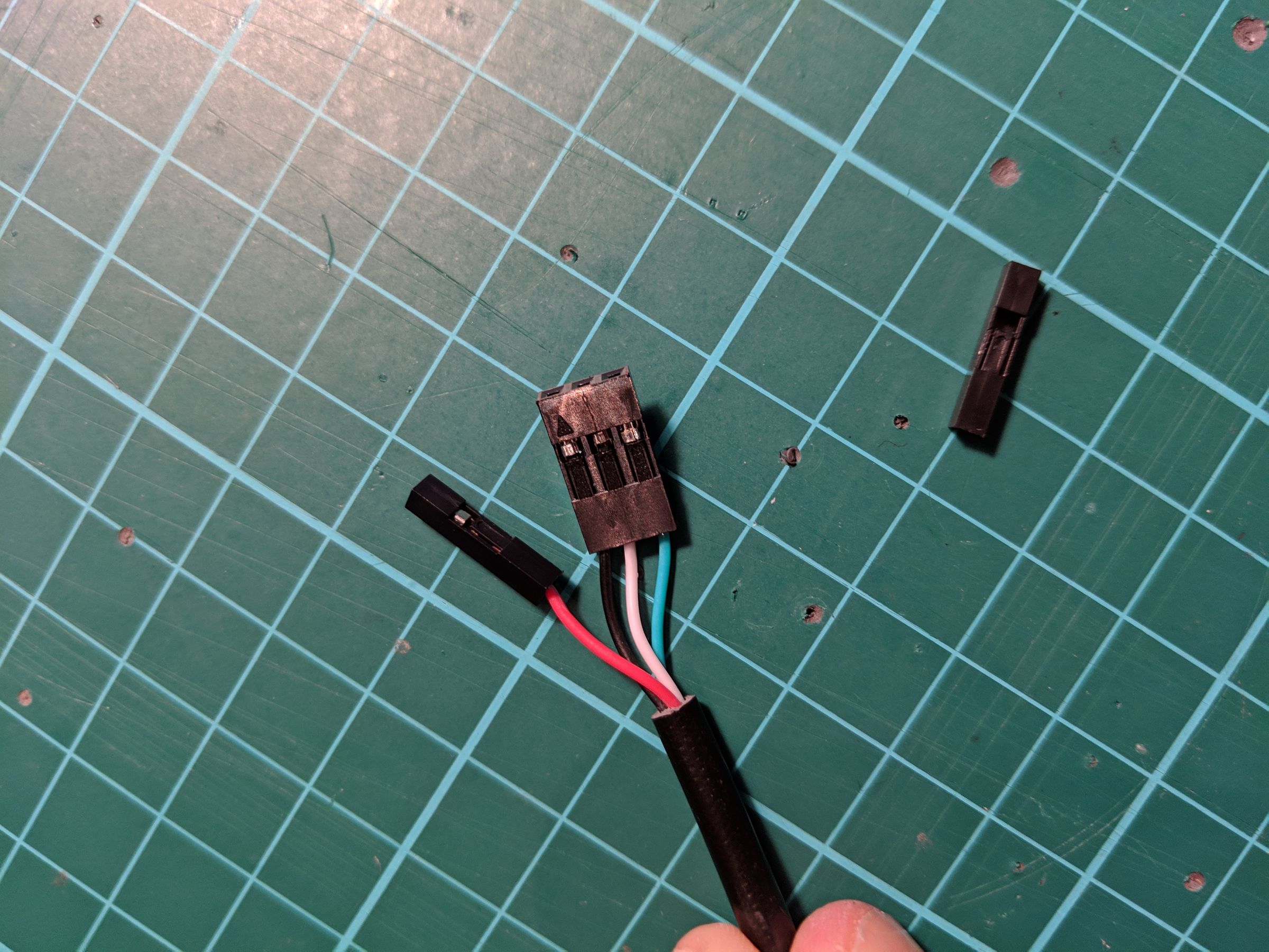 Changing the USB serial cable to use a 3x1 crimp housing
