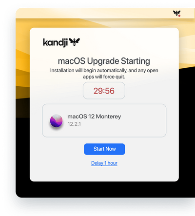 Screenshot of macOS upgrade prompt