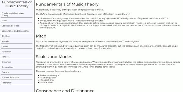 Screenshot of my project Technical Documentation