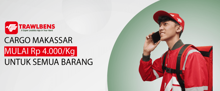 Jasa Cargo Makassar Termurah, Mulai Rp.4.000 / Kg dari Trawlbens