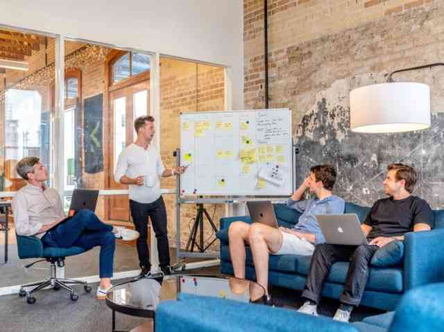 People listening at a Meeting