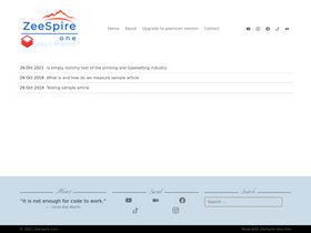 ZeeSpire One screenshot