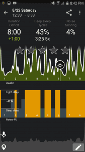 Sleep as Android Day View