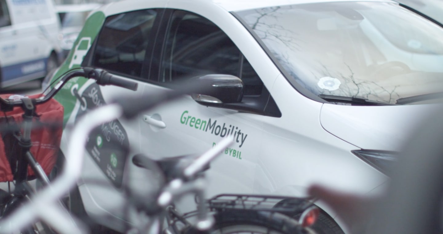 Frame from a video case study of Our customer: Green Mobility
