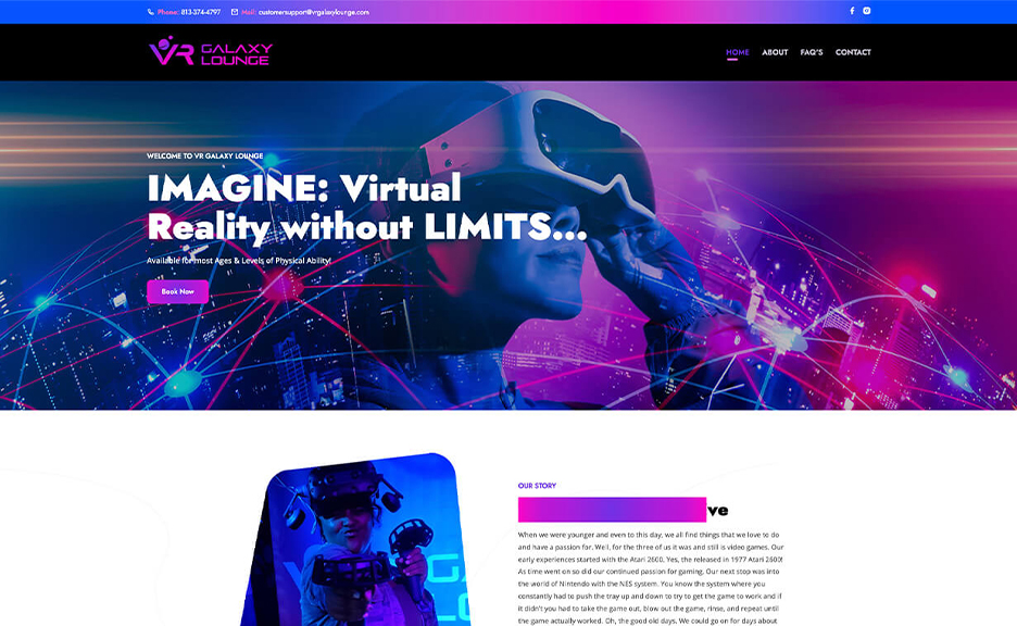 VR Galaxy Website