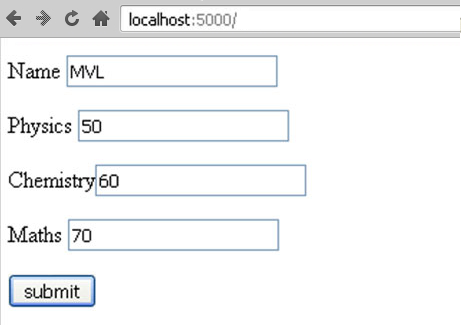 html post form flask