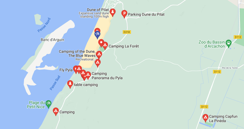Camping dune du pilat