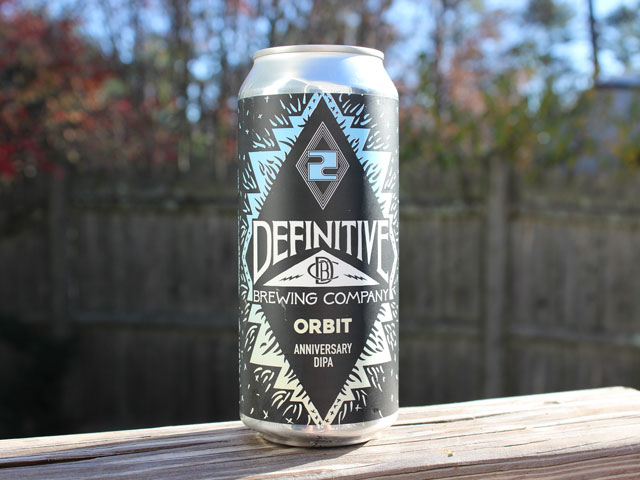 Orbit, a Double IPA brewed by Definitive Brewing Company