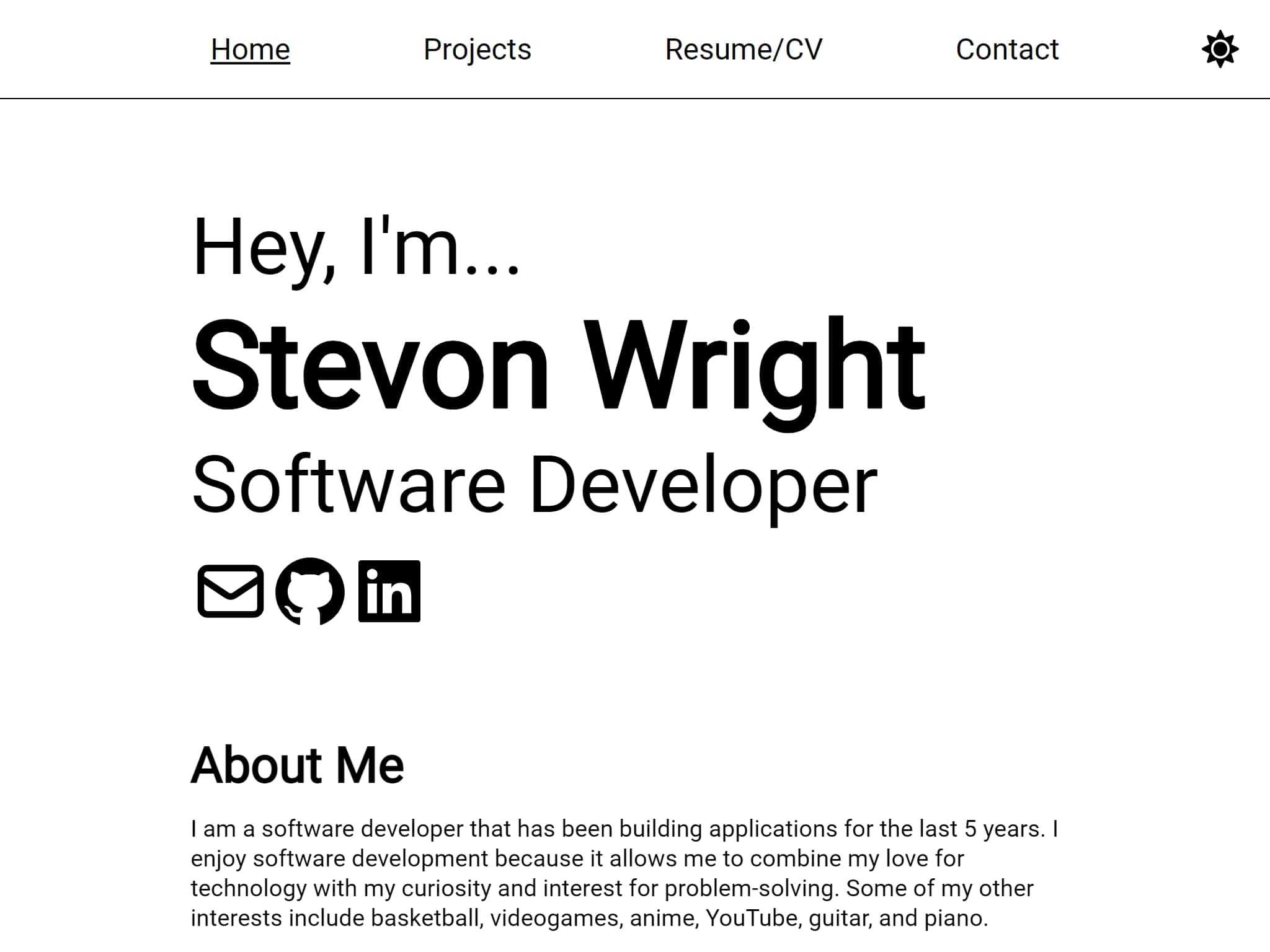 Stevon Home | Stevon Wright's Portfolio