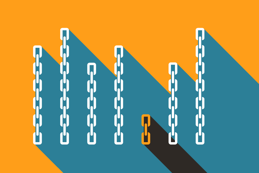 A short link in a crowd of long links illustrated by our SEO & Austin web design team
