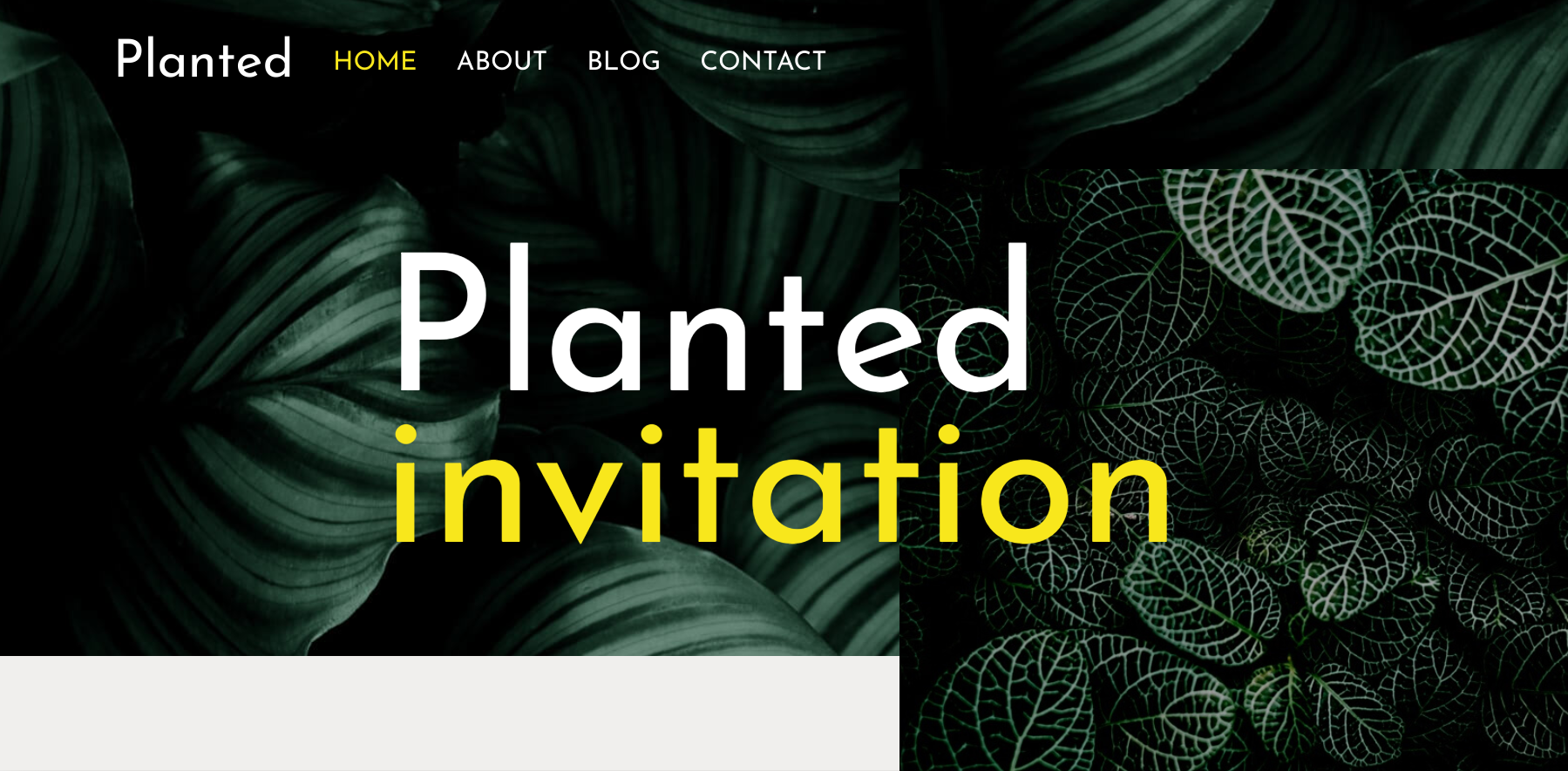 An image of the website 'Planted'