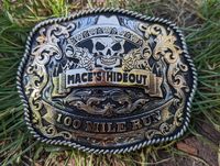 Finisher's buckle for the Mace's Hideout 100