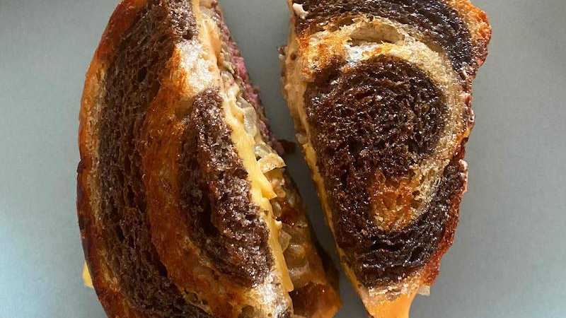 photo of completed recipe: An attempt to recreate the MeMe’s Diner patty melt, which of course is impossible because theirs is the perfect sandwich memory and restaurants provide so…