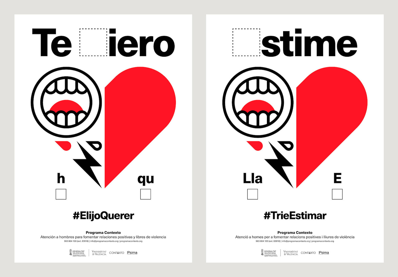 carteles campaña elijo querer