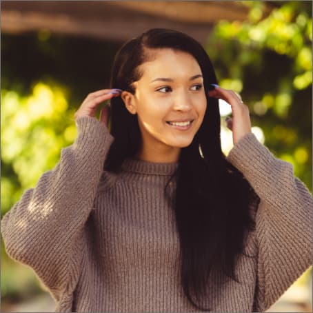 Girl smiling