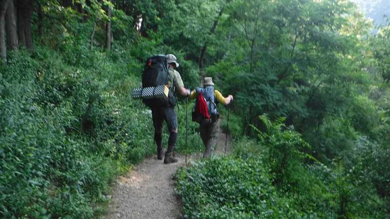 Returning to the trail at Harpers Ferry