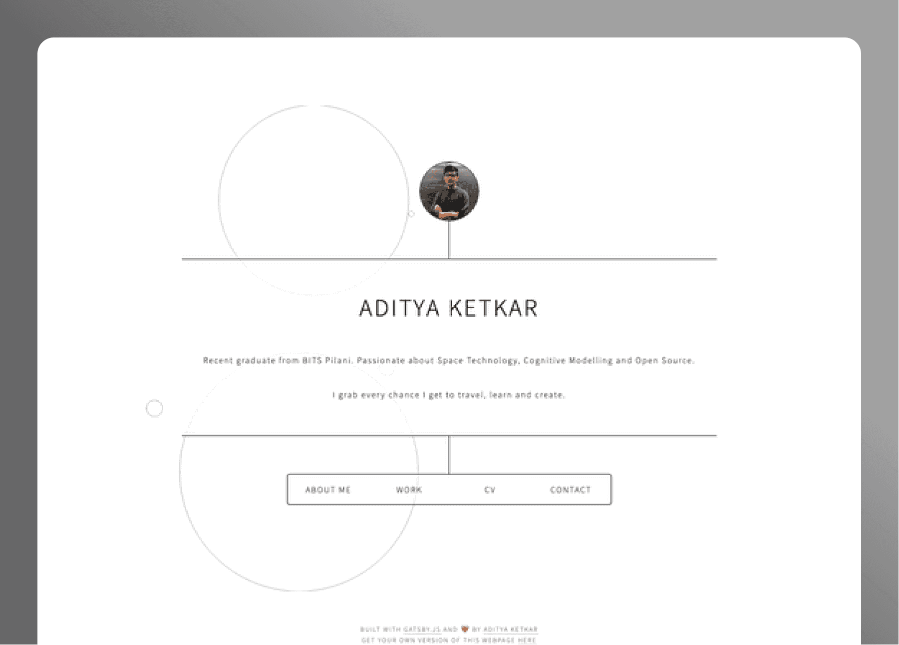 Circle Packing Personal Homepage- cover